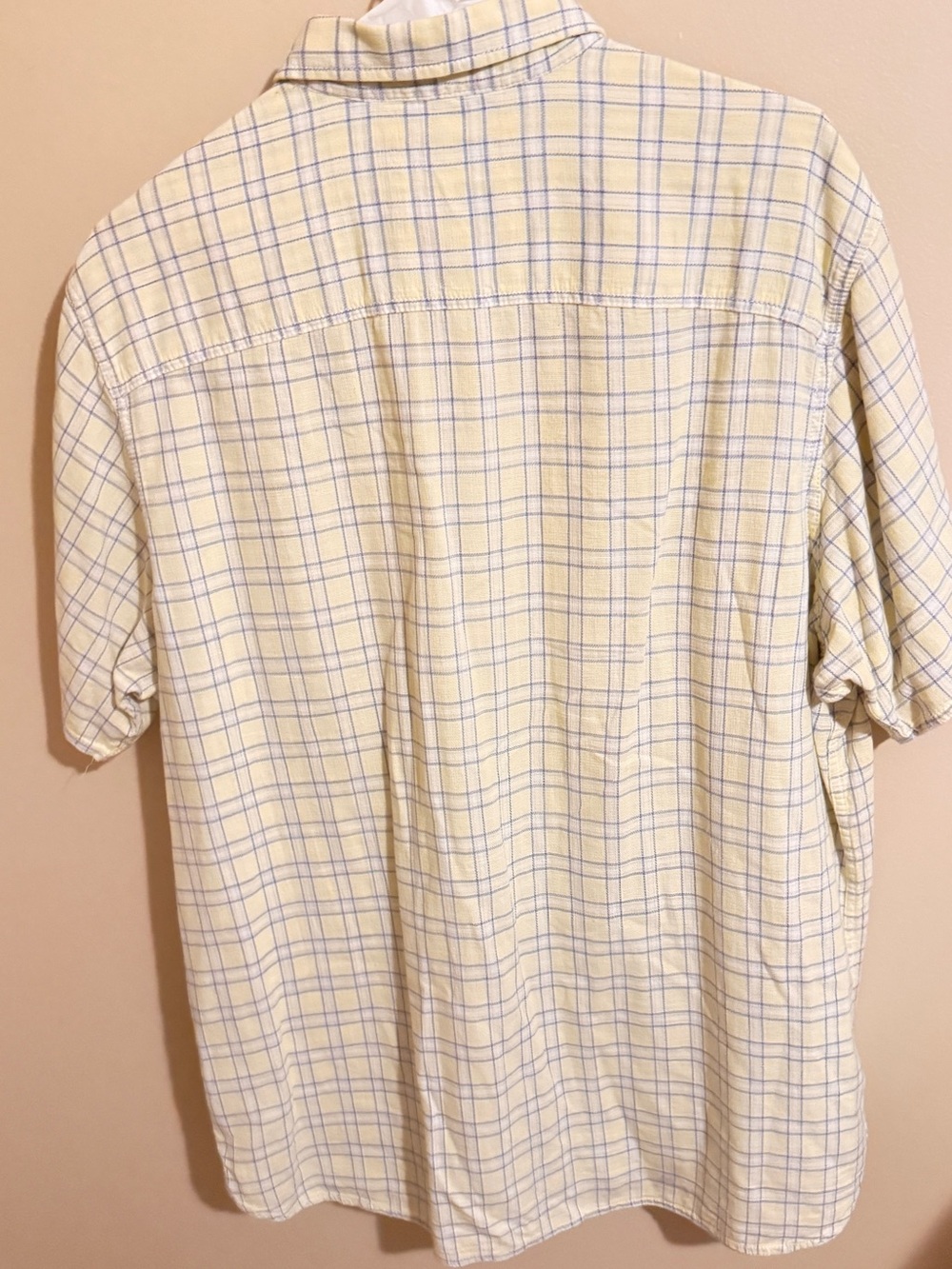 Timberland Yellow and Blue Plaid Short-Sleeve Button-Down Shirt - Picture 3 of 10